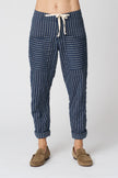 Ezra Pant in Heritage Dobby - Ink