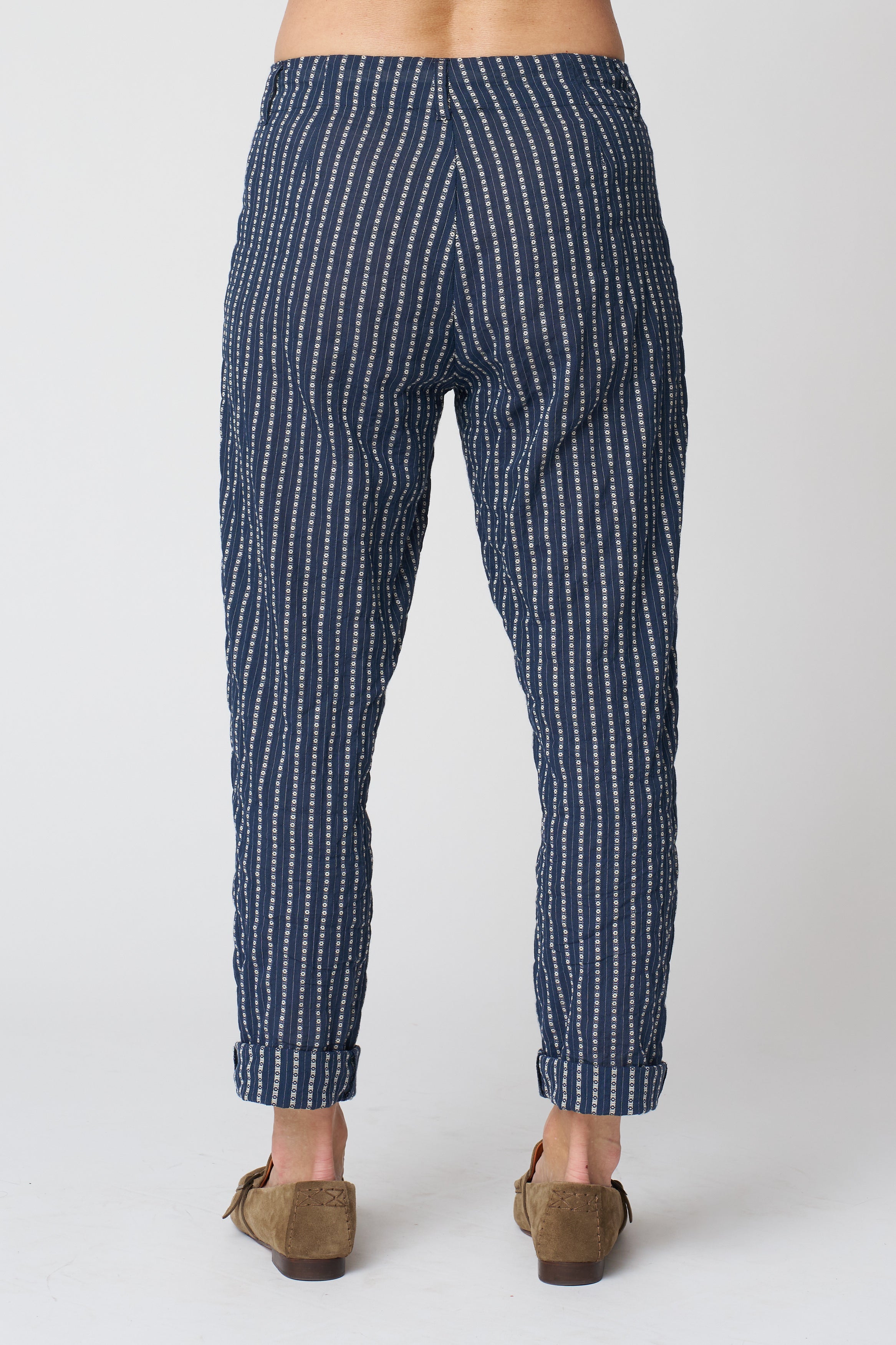 Ezra Pant in Heritage Dobby - Ink
