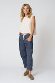 Ezra Pant in Heritage Dobby - Ink