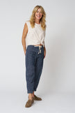 Ezra Pant in Heritage Dobby - Ink