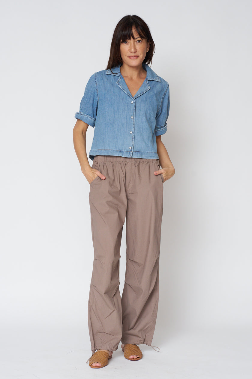 Denim Cuffed Shirt