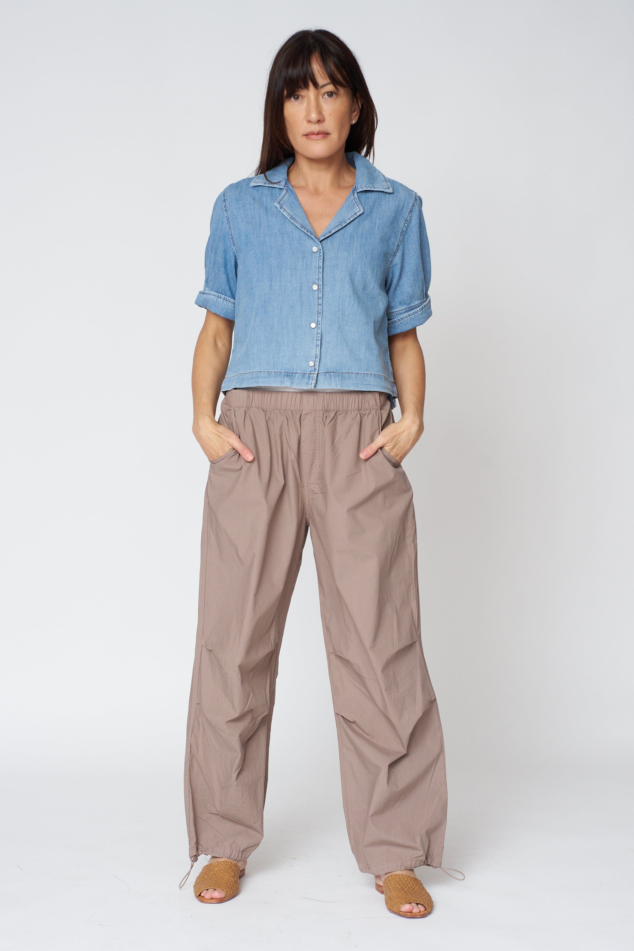 Denim Cuffed Shirt