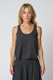 Micaela Greg Arc Tank in Faded Black