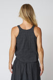 Micaela Greg Arc Tank in Faded Black