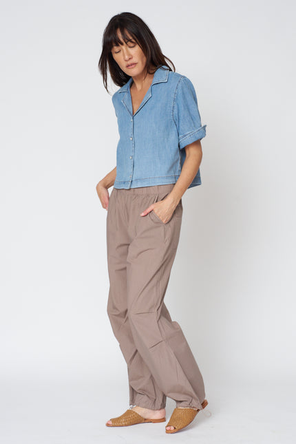 Denim Cuffed Shirt