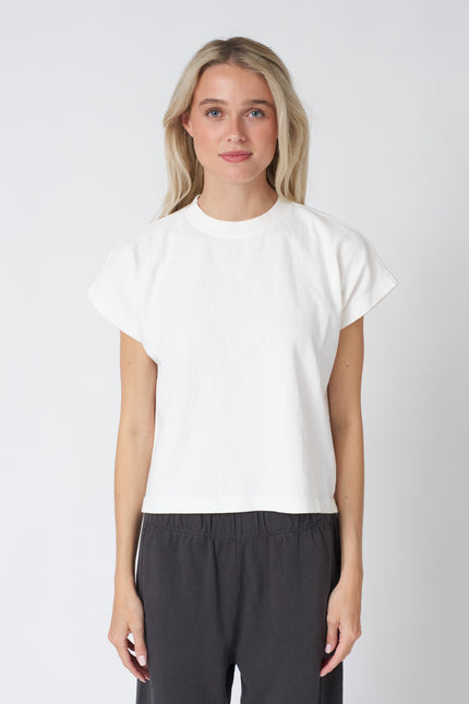 Le Bon Shoppe Jeanne Tee - White Cotton