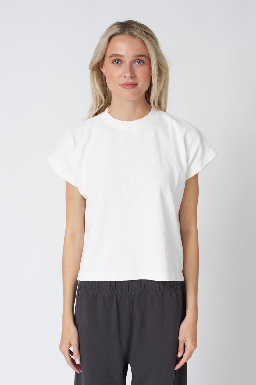 Le Bon Shoppe Jeanne Tee - White Cotton
