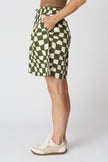 Block Print Warp Check Shorts
