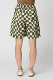 Block Print Warp Check Shorts