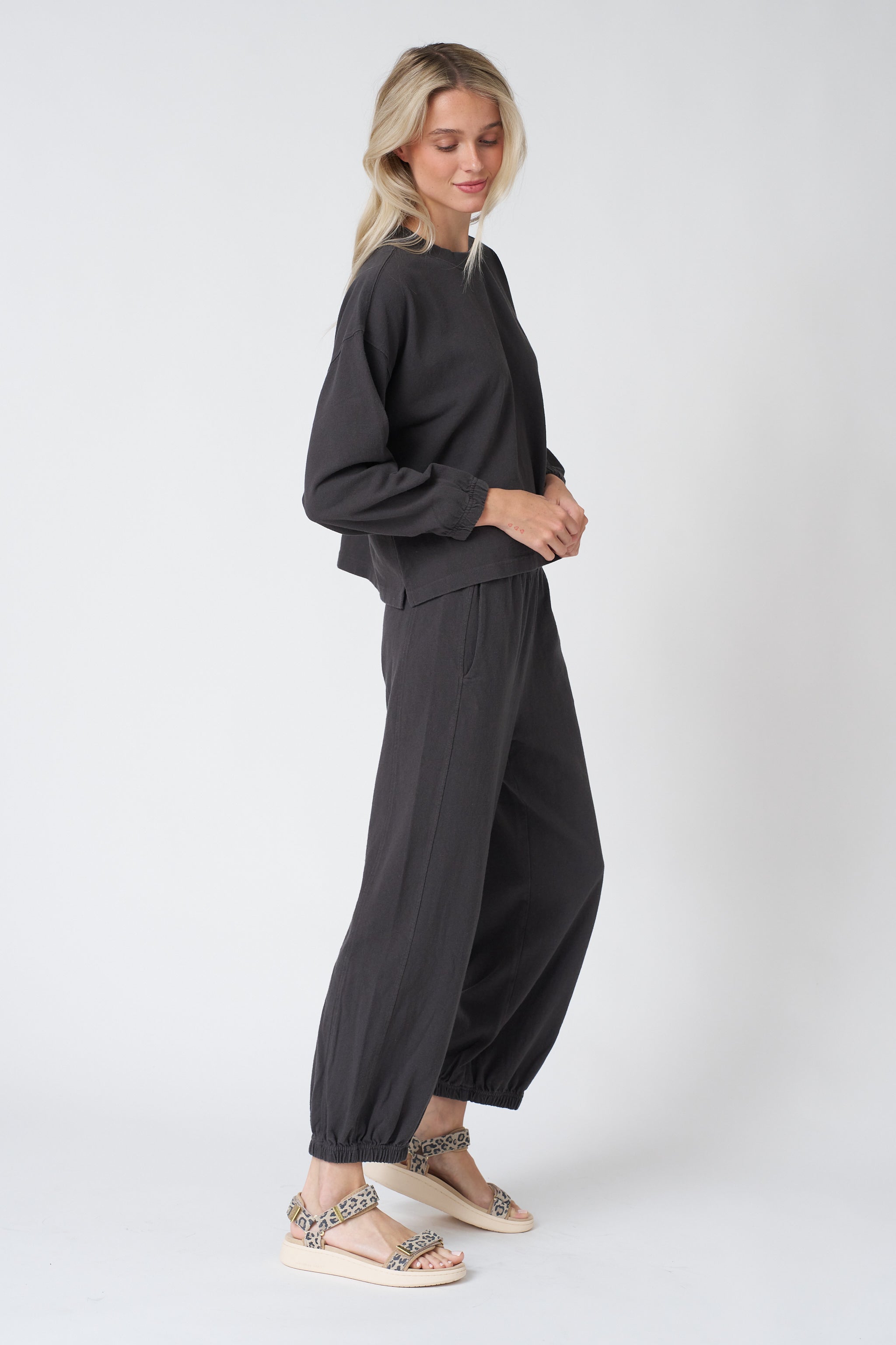 Le Bon Shoppe Balloon Pants - Dark Slate