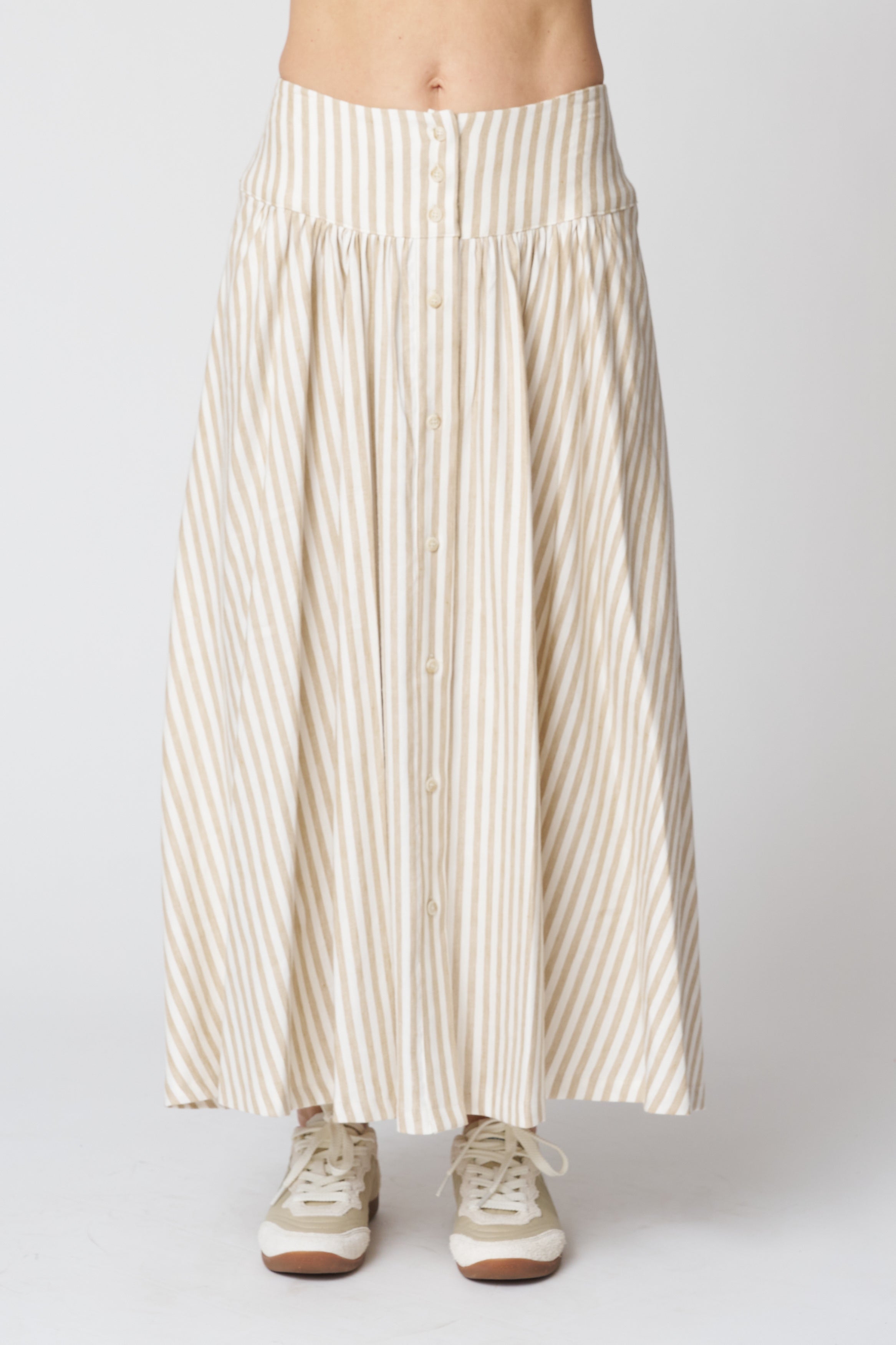 Emerson Fry Elina Skirt in Almond Stripe