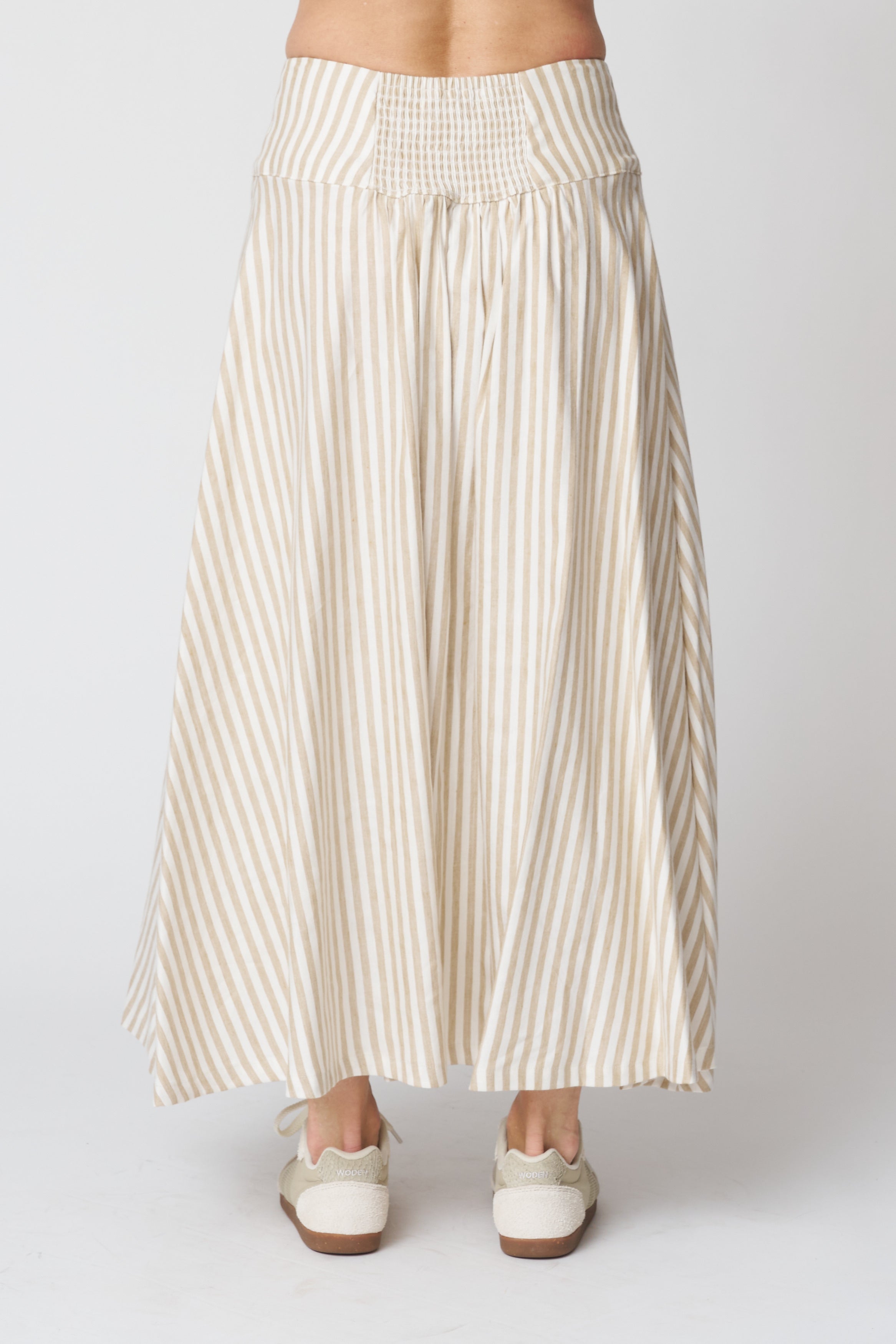 Emerson Fry Elina Skirt in Almond Stripe