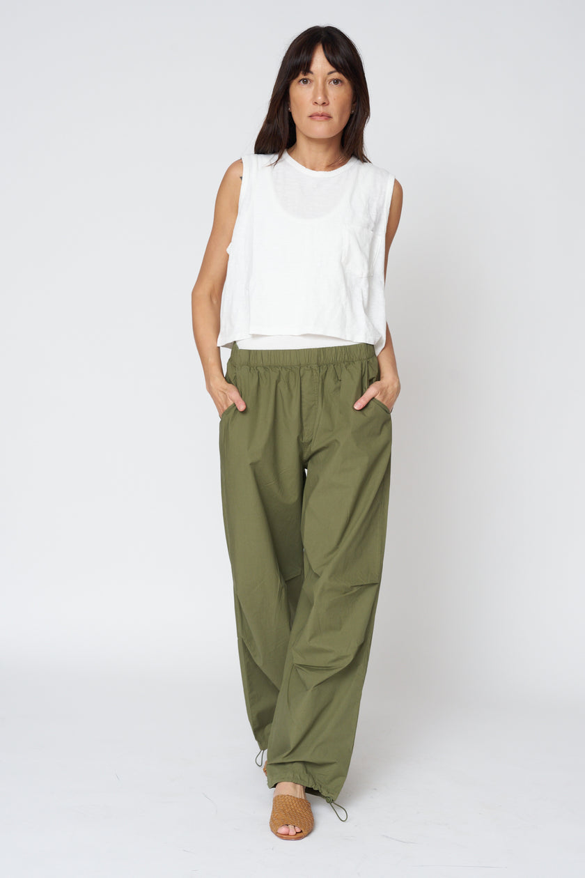 Brooks Corded Hem Pant in Kale