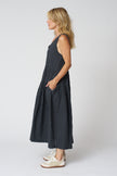 Micaela Greg Ira Dress in Faded Black