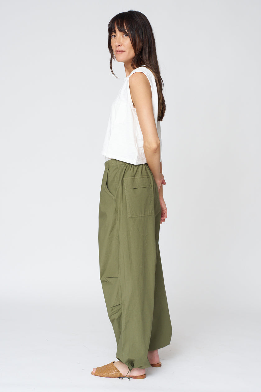 Brooks Corded Hem Pant in Kale