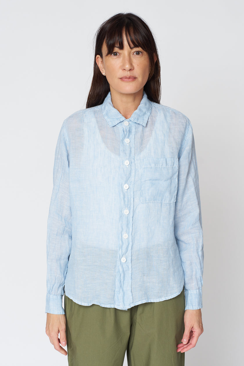 Hadley Shirt in California Linen Blue