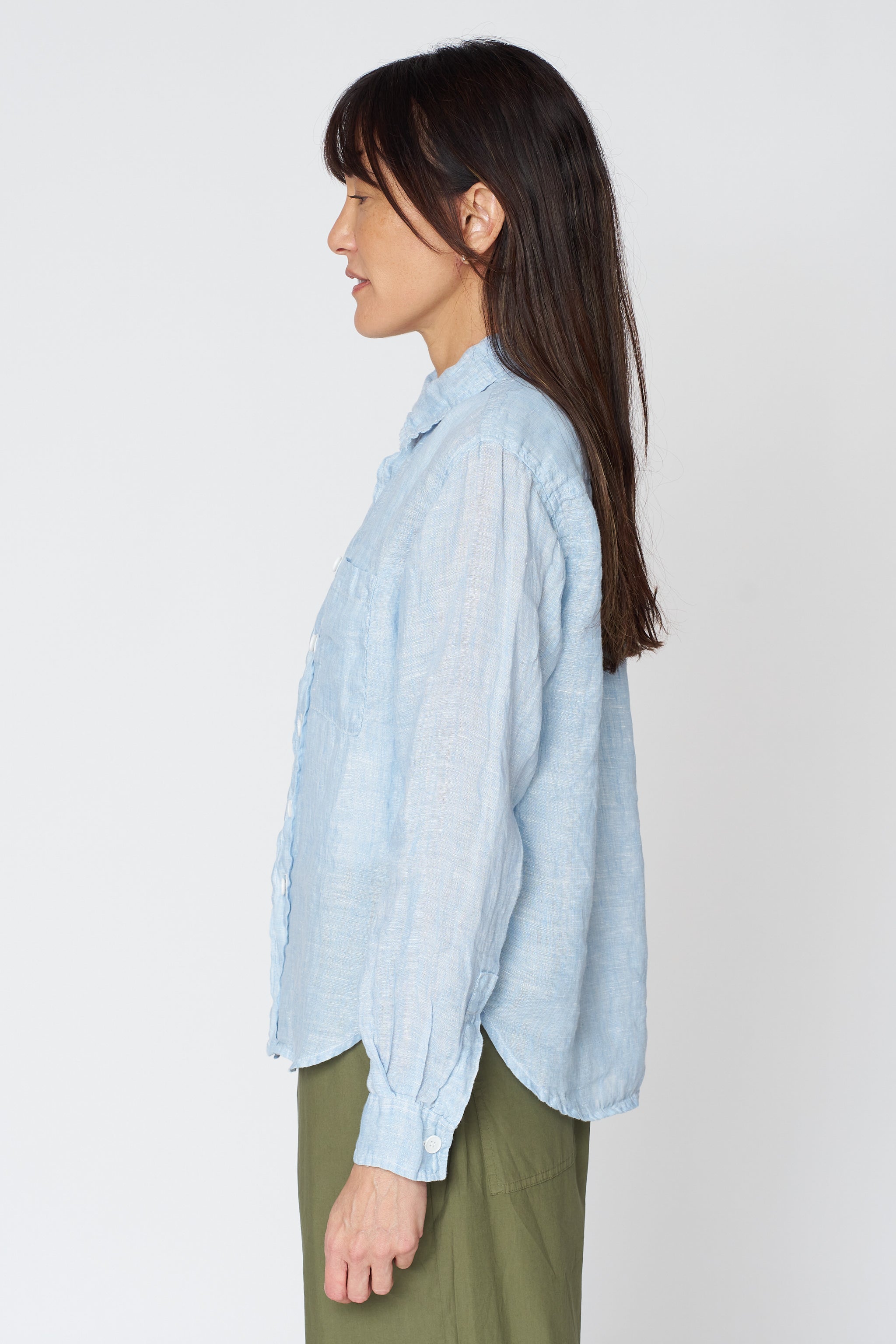 Hadley Shirt in California Linen Blue