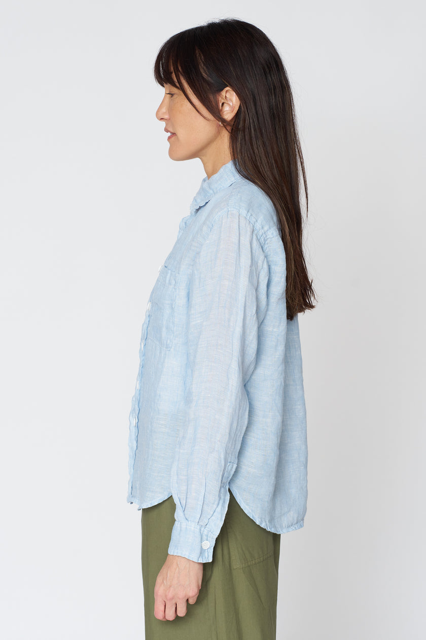 Hadley Shirt in California Linen Blue