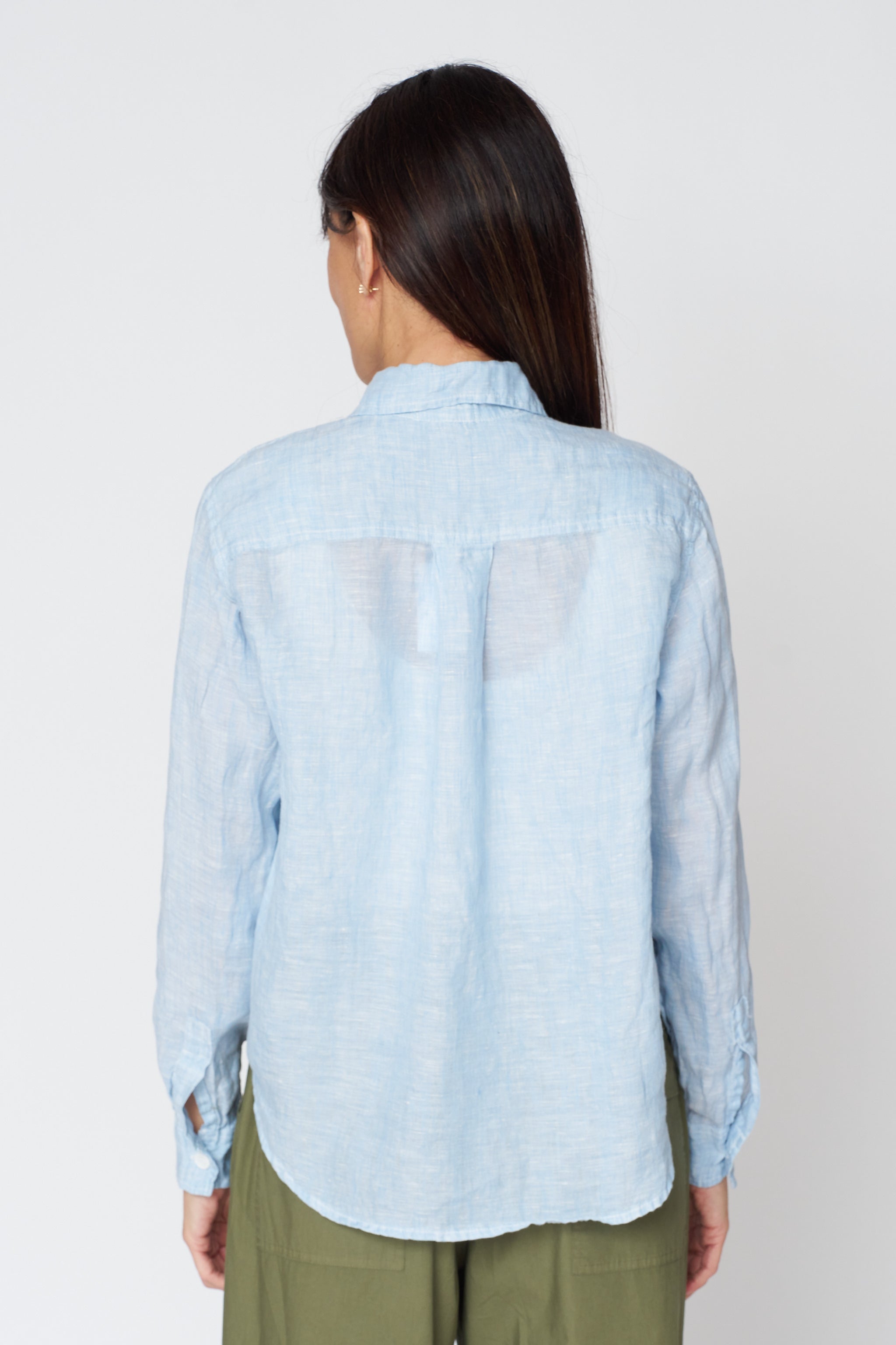 Hadley Shirt in California Linen Blue
