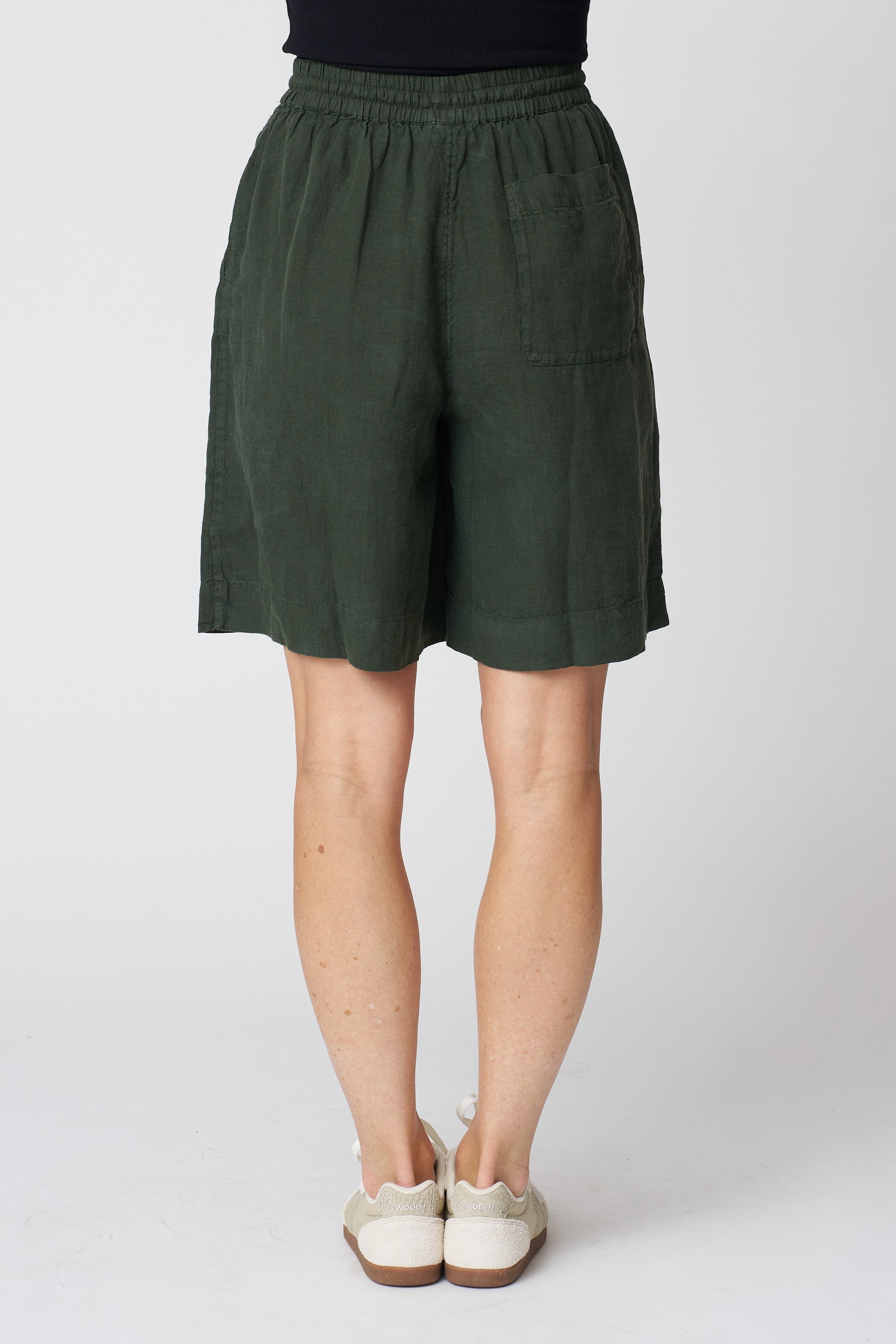 Garment Dyed Lightweight Linen Shorts