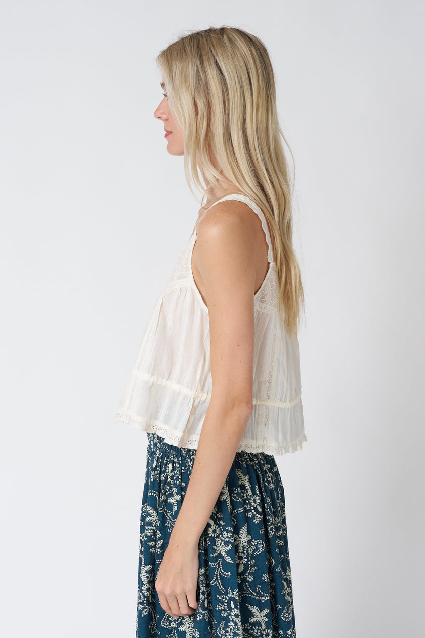 Constanza Vintage Lace Tank