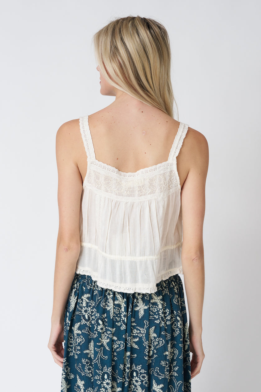 Constanza Vintage Lace Tank