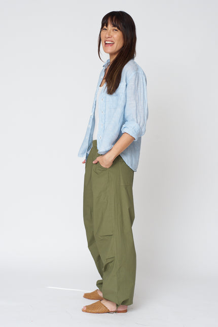 Hadley Shirt in California Linen Blue