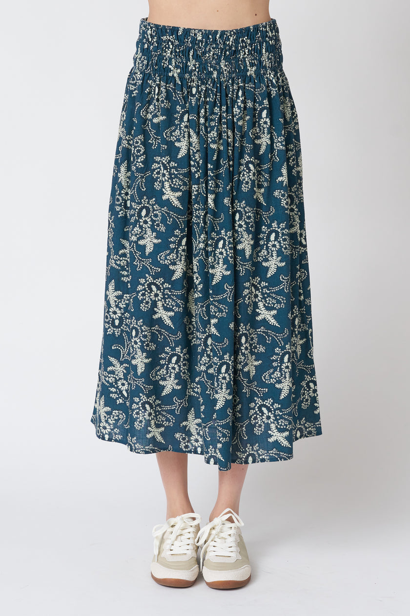 The Viola Skirt in Indigo Indira
