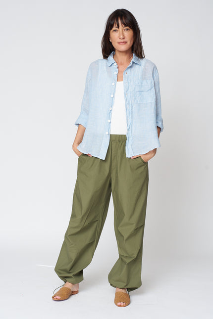 Hadley Shirt in California Linen Blue