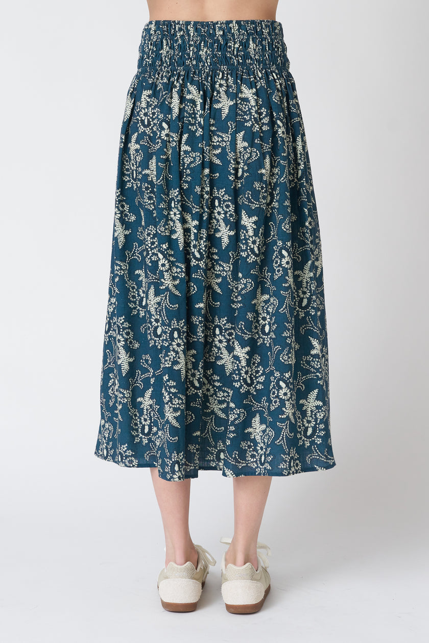 The Viola Skirt in Indigo Indira