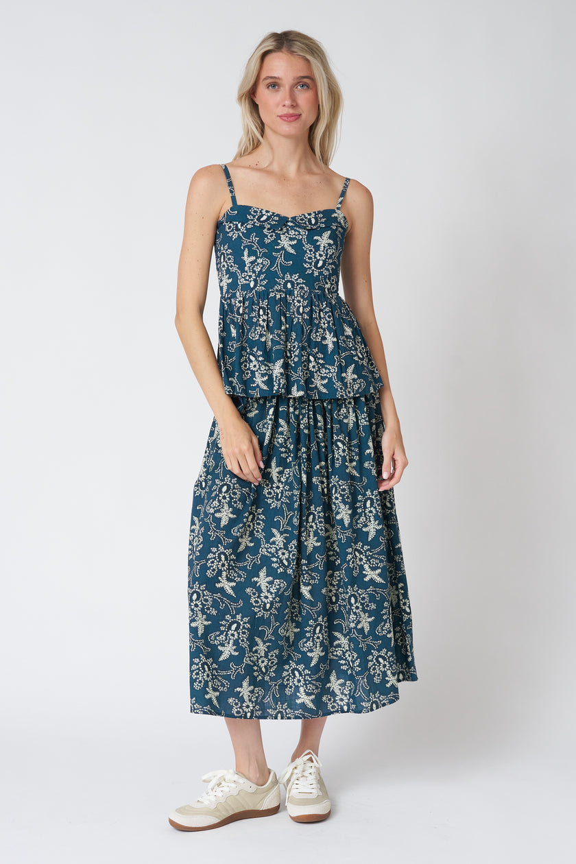 The Viola Skirt in Indigo Indira