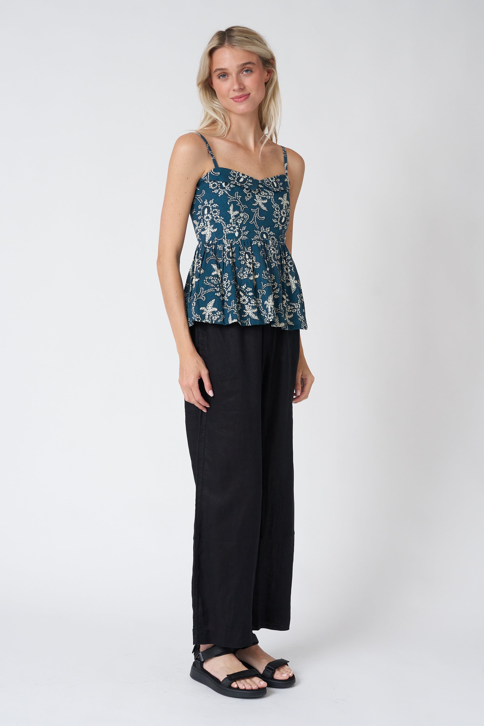 The Verse Top in Indigo Indira