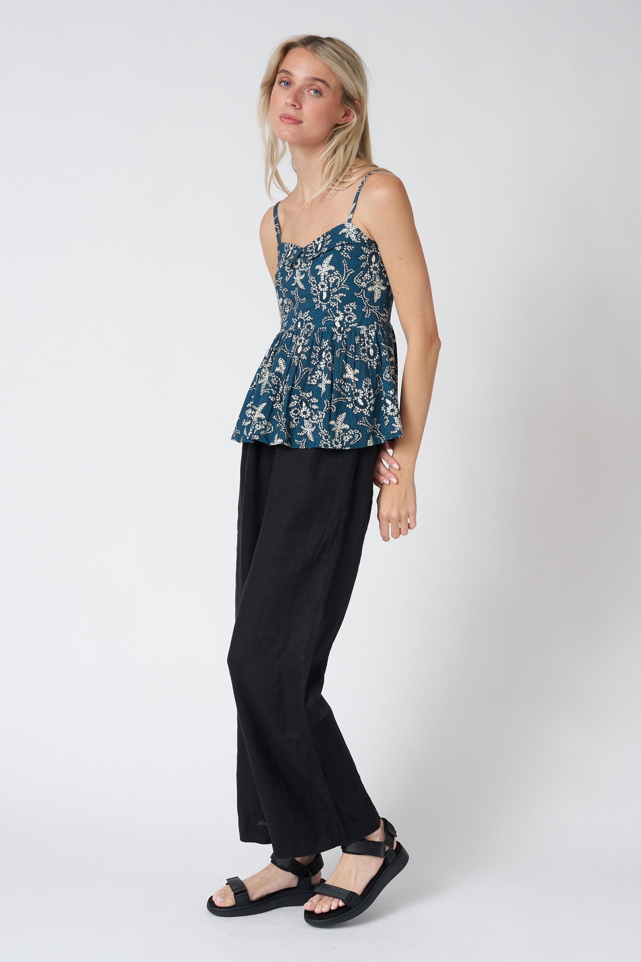 The Verse Top in Indigo Indira