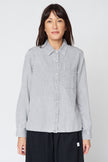Denim Button Down in Grey Wash