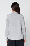 Denim Button Down in Grey Wash