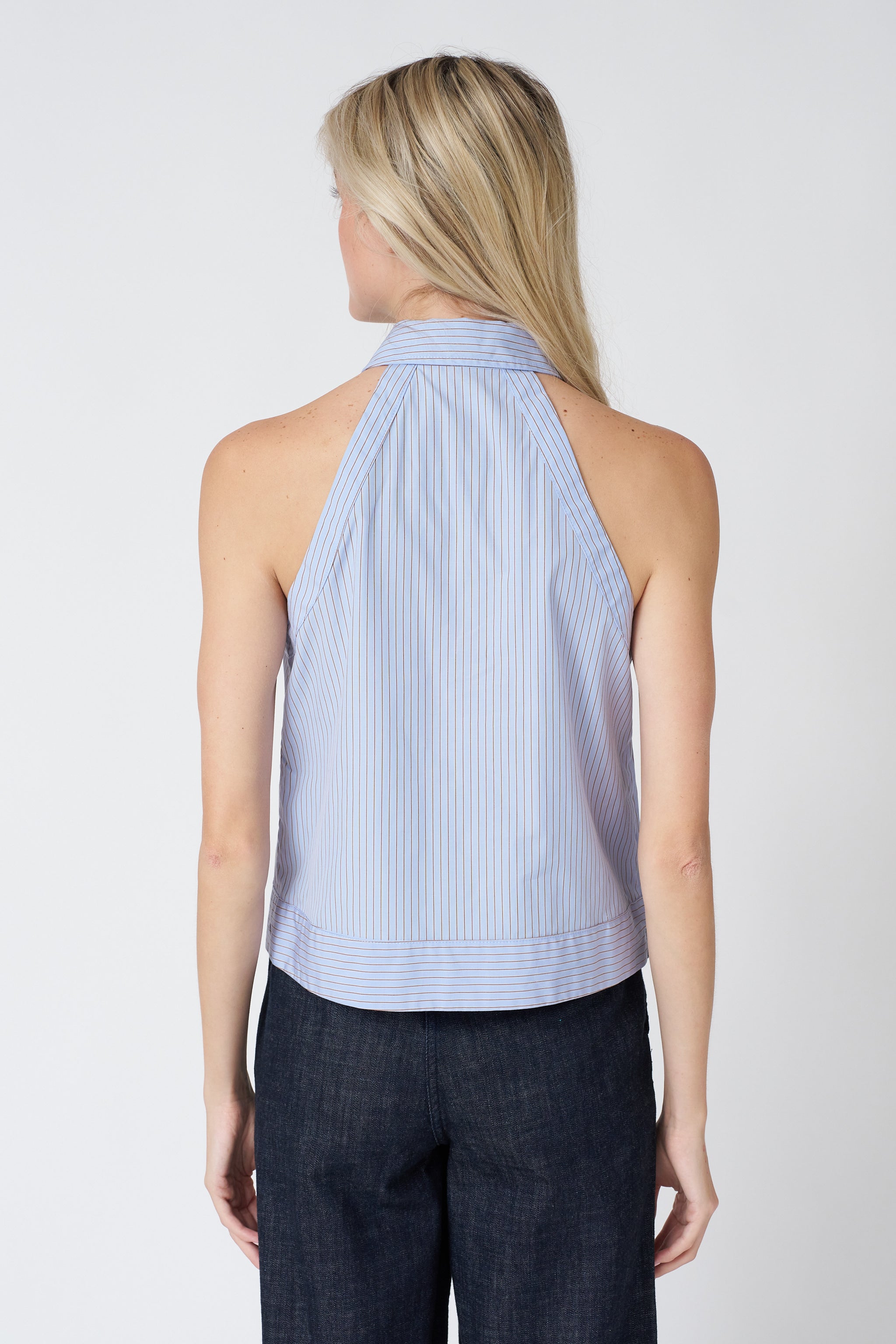 Atlas Halter in Cotton Stripe