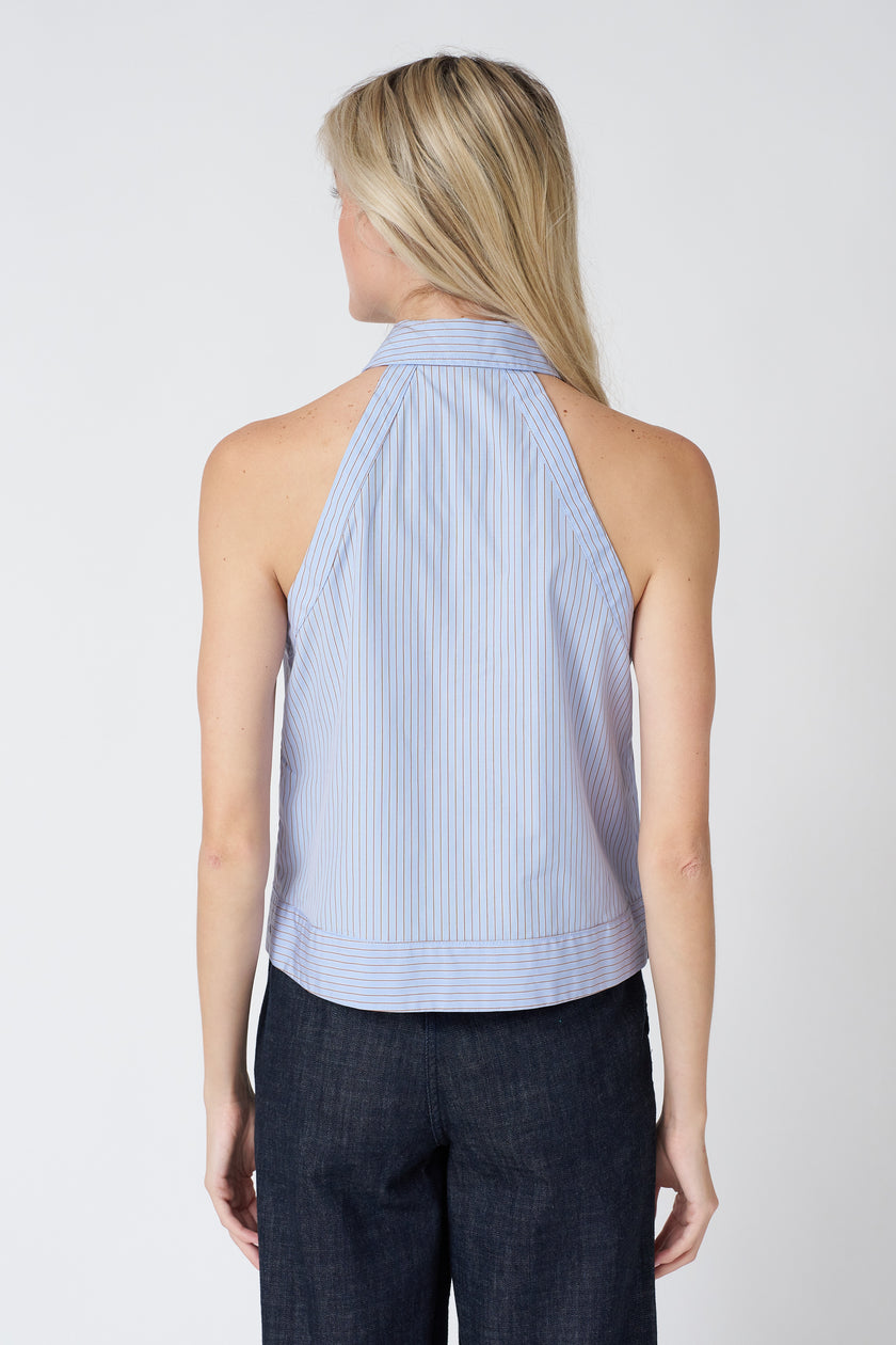 Atlas Halter in Cotton Stripe
