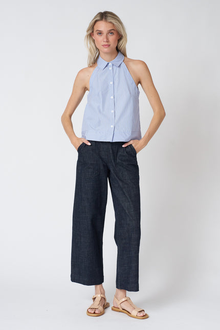 Atlas Halter in Cotton Stripe