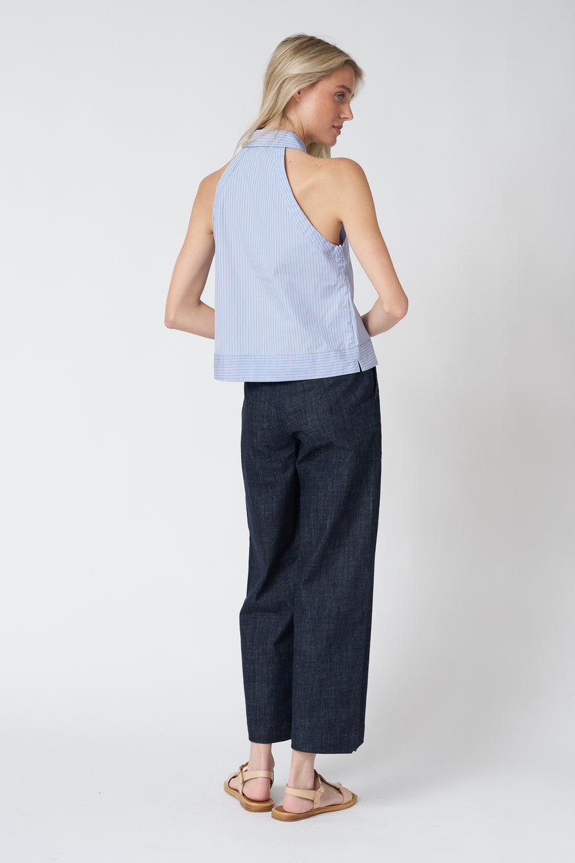 Atlas Halter in Cotton Stripe