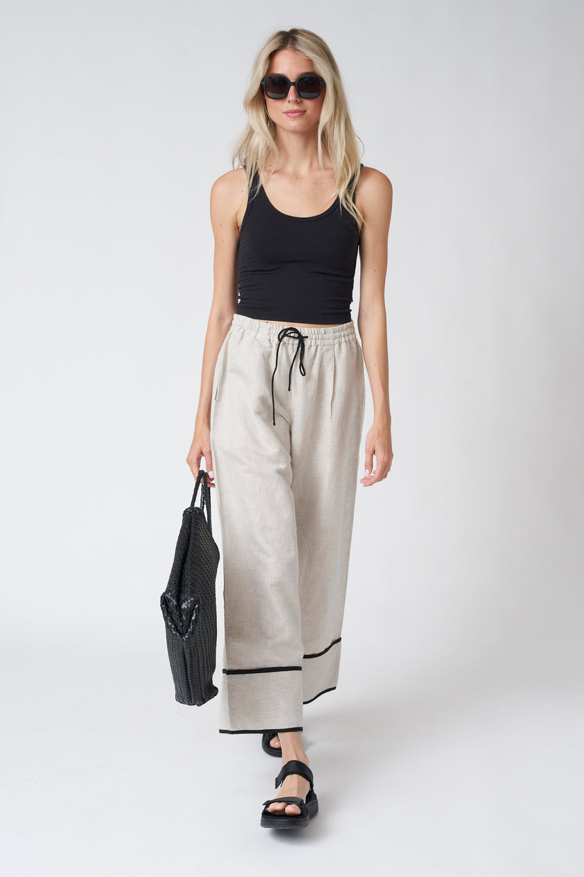 Laude the Label Easy Pant in Natural