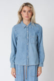 Denim Button Down in Blue Wash