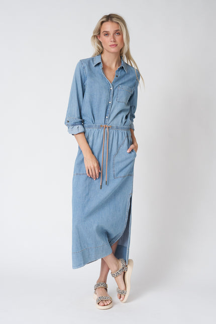 Denim Drawcord Skirt