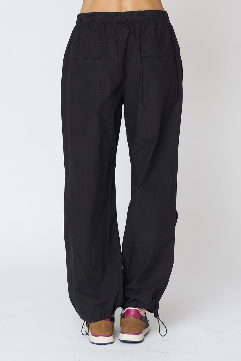 Brooks Corded Hem Pant in Black