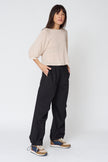 Brooks Corded Hem Pant in Black