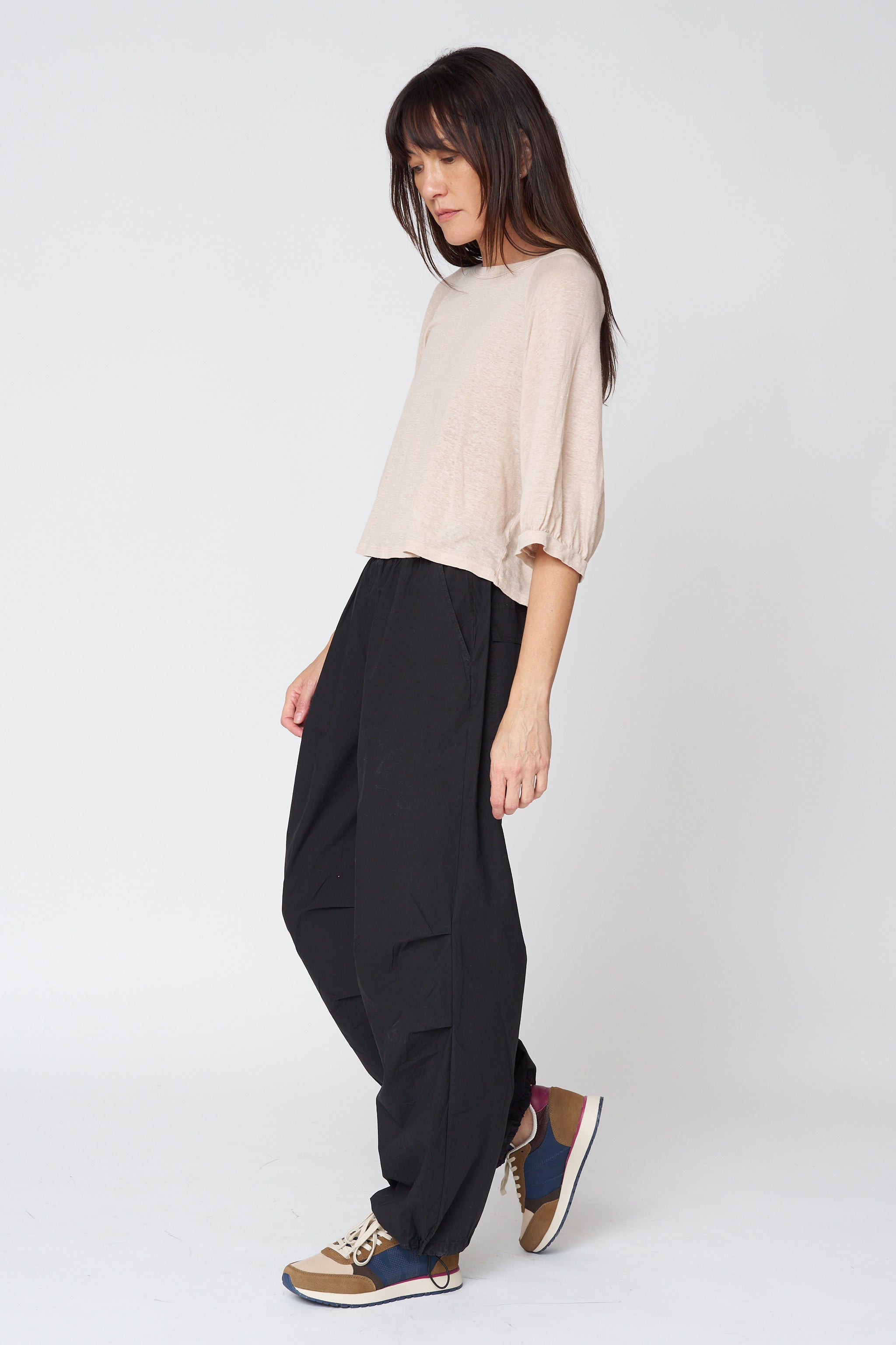 Shelly Balloon Sleeve Tee in Sandcastle