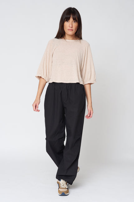 Shelly Balloon Sleeve Tee in Sandcastle