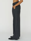Charles Cotton Blend Pant in Onyx