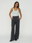 Charles Cotton Blend Pant in Onyx