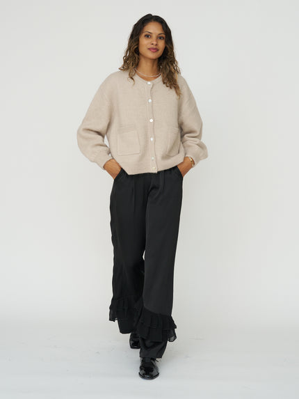 Le Bon Shoppe Amelie Alpaca Cardigan - Smoke