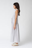 Emerson Fry Lucy 4 Basque Sleeveless Dress in James Stripe